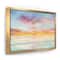 Designart - Pastel Pink And Blue Clouds - Traditional Canvas in Gold Frame